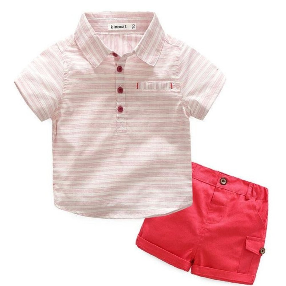 BOY STRIPED T-SHIRT SET